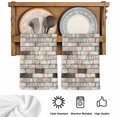 thumbnail image 5 of Beige Brown Marble Kitchen Towels Set of 4, Simple Vintage Brick Stone Wall Absorbent Dish Towels for Kitchen, Microfiber Hand Towel, Quick Drying Tea Towel for Cleaning Decorative Dishcloths, 5 of 7
