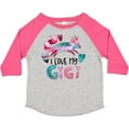 thumbnail image 3 of Inktastic I Love My Gigi Pink and Blue Fox with Hearts Boys or Girls Toddler T-Shirt, 3 of 5