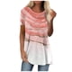 thumbnail image 2 of Pntutb Moda Mujer Verano Cuello Redondo Manga Corta Estampado Casual Camiseta Blusa Pntutb Pntutb-5098, 2 of 8
