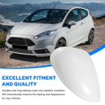 thumbnail image 5 of 1Pcs White Rearview Side View Mirror Replacement Cover Cap Case Shell For Ford For Fiesta 2008 2009, 5 of 5