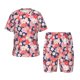 thumbnail image 1 of Fotbe Japanese Cherry Blossoms Pijama Estampada de 2 Piezas para Niños – Ropa de Dormir de Manga Corta Cómoda para Niños y Niñas, Camiseta y Shorts de Algodón-3X-Large, 1 of 6