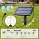 thumbnail image 4 of 32M Serie Luces Exterior Solar con Remoto, Guirnaldas de Luces Energía Solar &amp; USB, 50 + 3 LEDs Bombillas Luz Solares Exterior, Impermeable para Jardín, Terraza, Patio, Boda,, 4 of 7