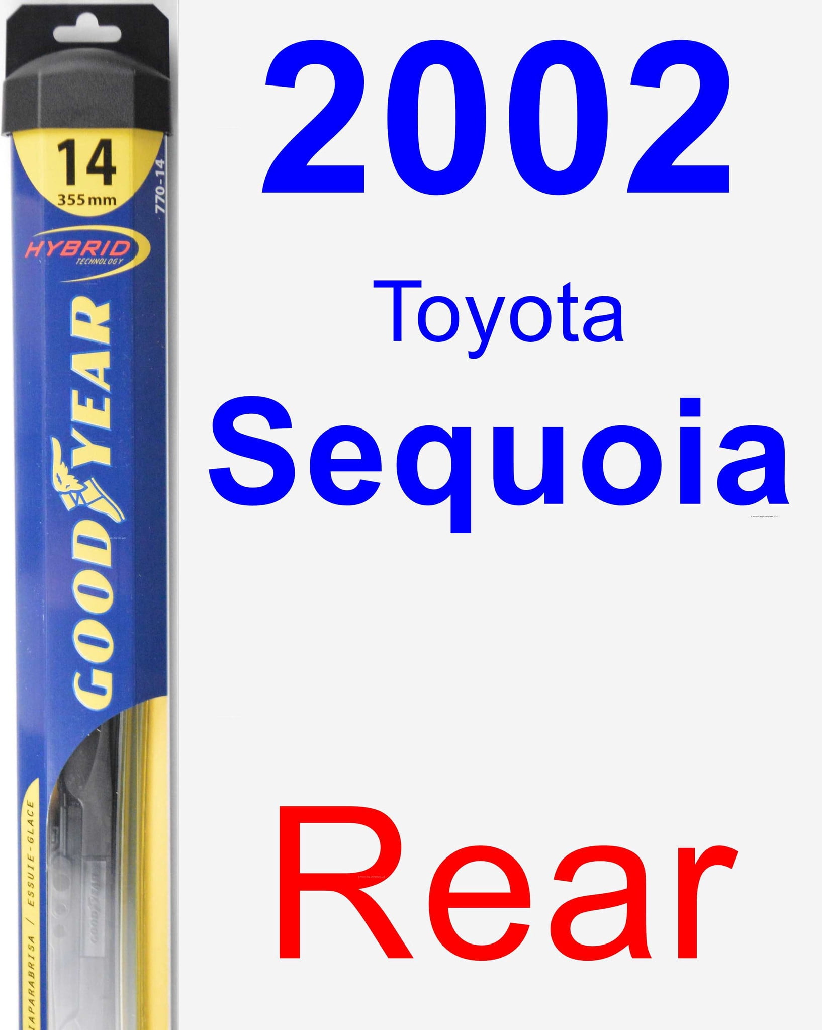 2002 Toyota Sequoia Rear Wiper Blade Hybrid Walmart Com Walmart Com