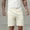 Beige, variant on BVnarty Men's Summer Thin Breathable Daily Shorts, Lightweight Summer Fabric, Elastic Drawstring Waist Pocket Casual Short Pants Black M