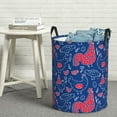 thumbnail image 5 of Goofa Chicken and Rooster Printed Circular Hamper,Laundry Basket with Handles,Storage Baskets Foldable,Large Capacity Laundry Hamper-Small, 5 of 8