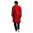 thumbnail image 3 of Saris and Things Ensemble Kurta Rouge Ritzy Sherwani - Tenue Ethnique Indienne pour Hommes. Ce Produit Est Fait sur Commande., 3 of 5