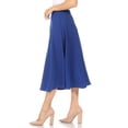 thumbnail image 3 of Women's Flared Lightweight Elastic Midi A-line Skirt, 3 of 7