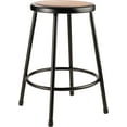 thumbnail image 2 of (Pack of 2) NPS 24" Heavy Duty Steel Stool, Black, 2 of 3