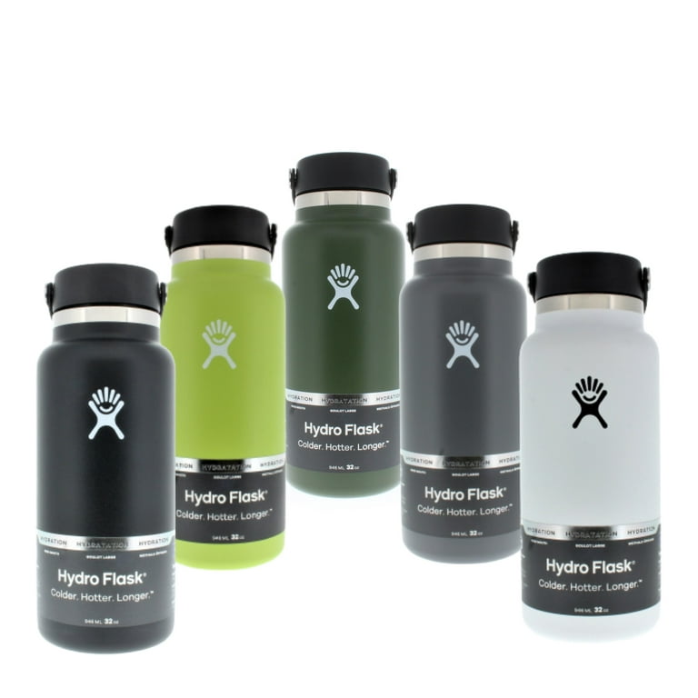 Hydro Flask Wide Mouth Water Bottle with Flex Cap Olive 32oz/946ml 