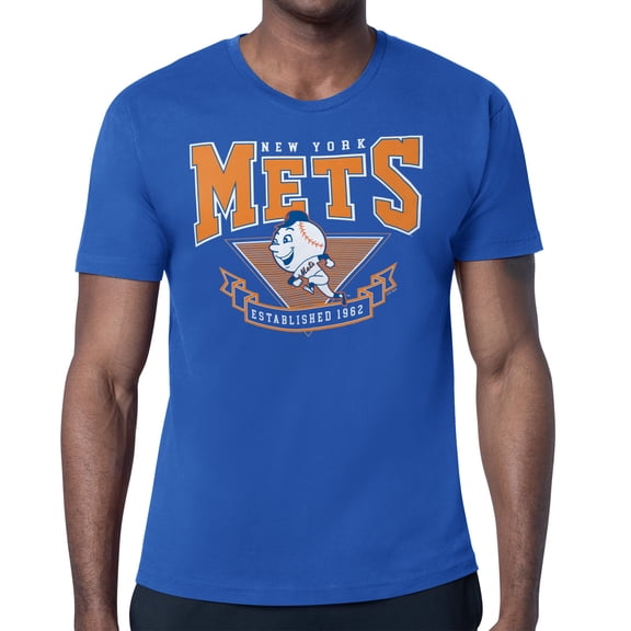 Men's Starter Royal New York Mets -80s Inspired T-Shirt