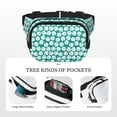 thumbnail image 5 of Kdxio Green Baseball Crossbody Double Layer Waist Bag Belt Bag for Unisex Fanny Pack Fashion Waist Packs for Hiking Running Shopping Traveling, 5 of 9