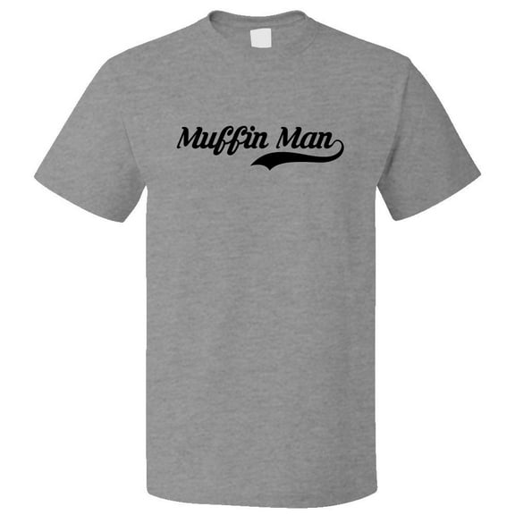 Funny Muffin Man Retro Old School T shirt Tee Gift