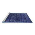 thumbnail image 2 of Ahgly Company Machine Washable Indoor Rectangle Oriental Blue Industrial Area Rugs, 6' x 9', 2 of 4