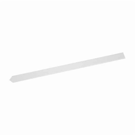 Blank Warning Stake, Reinforced Polymer, Non-Reflective, 66 Height, White 96954