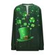 thumbnail image 2 of TaTaai Women Fashion St. Patrick's Day Printed Loose Round Neck Sweatshirt Ladies Long Sleeve Casual Top Soft Comfortable for Daily Home Office Streetwear Spring Fall Winter Gift, 2 of 5