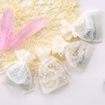 thumbnail image 4 of Kearding Gift Bag Portable Decorative Anti-lost Drawstring Chocolate Sugar Lace Pouch Accessories Embroidery Storage Exquisite 2piezas, 4 of 6