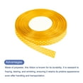 thumbnail image 3 of Uxcell Grosgrain Ribbons 50 Yards 5/8" Bright Yellow with White Dots Ribbon Bow, 3 of 5
