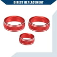 thumbnail image 4 of Cubierta del botón de control del aire acondicionado Unique Bargains para Subaru Impreza 2017-2023 Frontal Rojo 1 Juego, 4 of 7