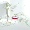 thumbnail image 4 of Lab Created Ruby Eternity Ring for Women (4.2 CT, AAAA Quality, Rosec Jewels), 10K White Gold, US 7.00, 4 of 8