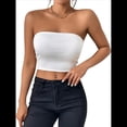 thumbnail image 2 of Tops de Tubo para Mujer, Tops Cortos Sin Tirantes, Básicos, Sin Espalda, Sin Mangas, Bandeau, Atuendos Bonitos para Salir de Verano 2025. S, 2 of 7
