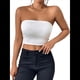 thumbnail image 2 of Tops de Tubo para Mujer, Tops Cortos Sin Tirantes, Básicos, Sin Espalda, Sin Mangas, Bandeau, Atuendos Bonitos para Salir de Verano 2025. S, 2 of 7