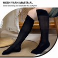 thumbnail image 4 of LDU Knee High Socks for Women,High Elasticity Lightweight & Breathable Calf Socks,3-Pair Pack, 4 of 6
