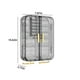 thumbnail image 3 of Organizador de joyería montado en la pared | Caja colgante transparente sin perforación para collares, pendientes, anillos | Estante de almacenamiento de decoración de dormitorio para mujeres y, 3 of 7