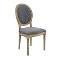 thumbnail image 3 of Pemberly Row 19" Oval Back Wood Dining Chairs in Gray (Set of 2), 3 of 12
