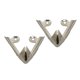 thumbnail image 4 of 2 uds. de zapatos protectores puntiagudos, gorra con puntas, decoración, suministros duraderos de Metal convenientes, puntera de tacón alto con estilo Plata, 4 of 8