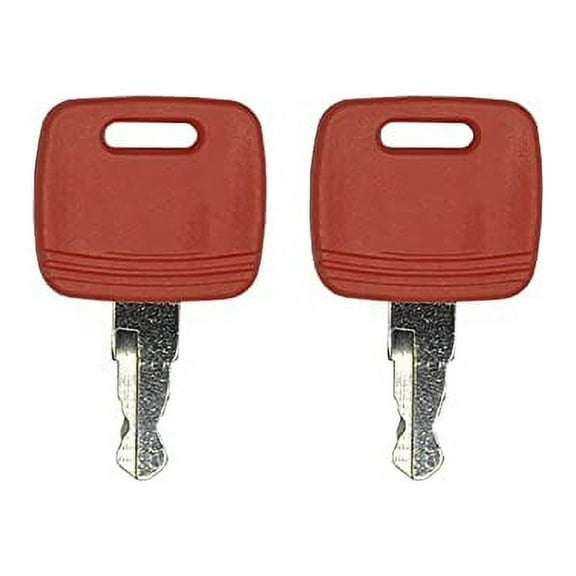 2 Pack Ignition Keys Replacement for John Deere Tractor Loader RE71557, RE43492, RE7155HG, RE183935 (2)