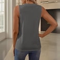 thumbnail image 4 of LWavelet Women's Square Neck Pleated Sleeveless Blouse – Flowy Casual Summer Top Black 2XL, 4 of 6