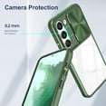 thumbnail image 5 of Compatible With Samsung Galaxy S23 Plus Case Shockproof, Samsung S23 Plus Phone Case Silicone With Slide Camera Lens Protector Galaxy S23 Plus Case Transparent Protective Cases for Women (Olive green), 5 of 12