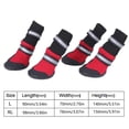 thumbnail image 3 of Botas para mascotas 4 unidades/juego de zapatos impermeables para perros y mascotas botas protectoras antideslizantes con cierre envolvente para perros grandes y mascotas ANGGREK Otros, 3 of 8
