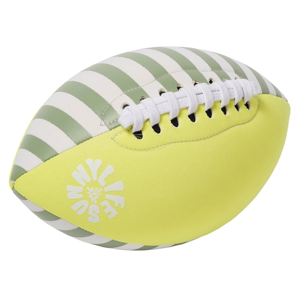 Sunnylife: Neoprene Football Tides Out - Citrus Stripe - 9" Inflatable Sports Ball, Floating Pool Water Toy, Beach Play, Outdoor Games, Family & Kids