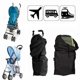 thumbnail image 2 of Baby Infant Child Gate Check Umbrella Standard Double Stroller Pram Pushchair Travel Bag Baby, 2 of 4