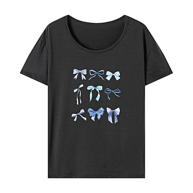 Camiseta para mujer, ropa de verano, recuerdo femenino, disfraz elegante, cuello redondo S