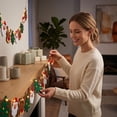 thumbnail image 6 of Felt Christmas Garland with LED Lights, Non-woven Santa Reindeer Tree Bunting Banner, Pre-strung Lighted Christmas Hanging Decor for Mantel Wall Fireplace Holiday Decoration, 6 of 7