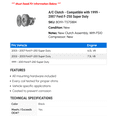 thumbnail image 2 of A/C Clutch - Compatible with 1999 - 2007 Ford F-250 Super Duty 2000 2001 2002 2003 2004 2005 2006, 2 of 2