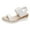 White, variant on CAICJ98 Walking Shoes Women Women Flat Thong Sandals Summer Casual Ankle T-Strap Elastic Walking Beach Flat Shoes Sandals,Black