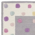 thumbnail image 5 of SAFAVIEH Kids Fredrick Polka Dots Wool Runner Rug, Grey/Multi, 2'6" x 8', 5 of 7