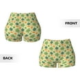 thumbnail image 3 of Sigee Sea Turtle Print Women's High Waist Workout Shorts - Squat Proof, Tummy Control, Yoga and Gym Activewear-Large, 3 of 9
