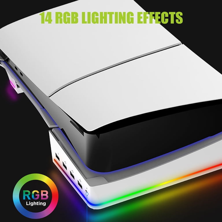 Soporte Vertical RGB Led Playstation 5 Slim, Blackfire Soporte Vertical RGB Led Playstation 5 Slim, Blackfire