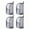 Grey-4, variant on 4 Pack Portable Standing Travel Toiletry Bag, EVA Mesh Waterproof Cosmetic Pouch Travel Essentials