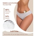 thumbnail image 2 of CF Leopard Print Womens Underwear Sexy Lace Bikini Panties Pack Stretch Women's Hipster Panties, Soft Comfort Ladies briefs Smooth Animal Print Underpant(3W,XL), 2 of 7
