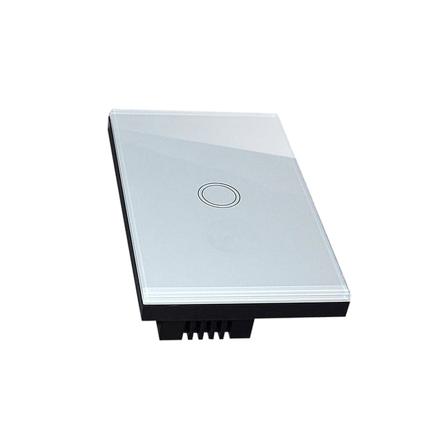 Panel de cristal Colco Interruptor de panel táctil de pared blanco