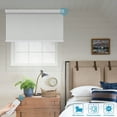 thumbnail image 3 of Keego Roller Sun Shade Motorized Blinds Smart Blind Blackout Window Roller Shade with Valance Insulation Remote Control Custom Rechargeable Battery Child Safety Gray 52"w x 40"h, 3 of 8