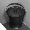 thumbnail image 4 of SWETRACE Black Plastic Urinal Toilet Chamber Pot with Lid Portable Non Toppling Design, 4 of 8