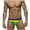Green, variant on TAmten Swim Trunks for Men Mens Swim Thong Sexy Swimwear Bikini Swimsuit Swimming Briefs String Bright Fabric(Black,L)