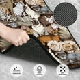 thumbnail image 3 of Vsdgher Cut Cats Car Foot Mat Set of 4 Pieces Universal Floor Liner Car Accessories Fits Most Cars, Trucks, Vans, sedans, SUV, 3 of 7