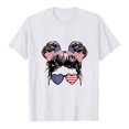 thumbnail image 2 of XZNGL Chemisiers à Manches Courtes pour Femmes T-Shirt Imprimé de la Fête de l'Indépendance pour Femmes Ample Décontracté Col Rond Manches Courtes Hauts pour Femmes Chemisier T-Shirts d'Été pour Femmes Hauts à Manches Courtes pour Femmes, 2 of 8